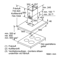 Siemens LF98BIP50 - Vägghängd fläkt