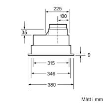 Siemens LB75565 - iQ300 Inbyggnadsfläkt